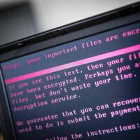 A laptop infected by new ransomware displays a message on June 27 in Geldrop, the Netherlands. How artificial intelligence is taking on ransomware