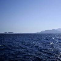 Tiran Island in the Red Sea is shown on Feb. 10. Egypt's president ratifies disputed pact transferring control of Red Sea islands to Saudi Arabia