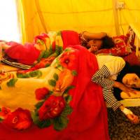 Yemeni children infected with cholera receive treatment at Sabaeen Hospital in Sana Tuesday. Six weeks into the second outbreak of the deadly disease in less than a year, at least one patient checks in at Sabaeen every 60 seconds — a level of emergency that overwhelms staff. Yemen hospitals in constant code black amid cholera spike as one patient dies every hour
