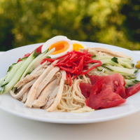 Sign of summer: Despite its name, hiyashi chūka is said to hail from Sendai in Miyagi Prefecture, although it is loosely based on cold-noodle dishes from Chinese cuisine.
Beating the heat with food: 'Hiyashi chūka' cold Chinese-style noodles