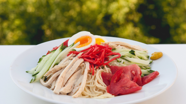 Sign of summer: Despite its name, hiyashi chūka is said to hail from Sendai in Miyagi Prefecture, although it is loosely based on cold-noodle dishes from Chinese cuisine.
Beating the heat with food: 'Hiyashi chūka' cold Chinese-style noodles