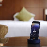 Smartphones allow guests to stay connected