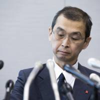 Shigehisa Takada, chairman and chief executive officer of Takata Corp., attends a news conference in Tokyo on Monday. Takata filed for bankruptcy protection that day in the biggest corporate failure in postwar Japanese manufacturing. What Japan Inc. should learn from Takata
