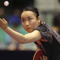 Mima Ito competes during the quarterfinals of the Japan Open on Saturday. China taking notice of Japan's rising talents