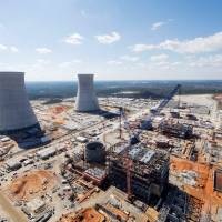 The Vogtle Unit 3 and 4 site, being constructed by primary contactor Westinghouse, a business unit of Toshiba, near Waynesboro, Georgia, is seen in an aerial photo taken in February. Westinghouse could be sold by year's end, U.S. seen telling India