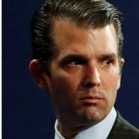 A combination photo shows (from left) Donald Trump Jr. on July 11, Jared Kushner on June 6 and Paul Manafort last August. Senate committees seek testimony next week from Trump Jr., Manafort and Kushner