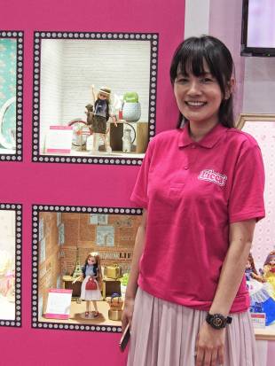 Licca Group Product Development Manager Ayumi Konishita poses for a photograph at the International Tokyo Toy Show in June.
