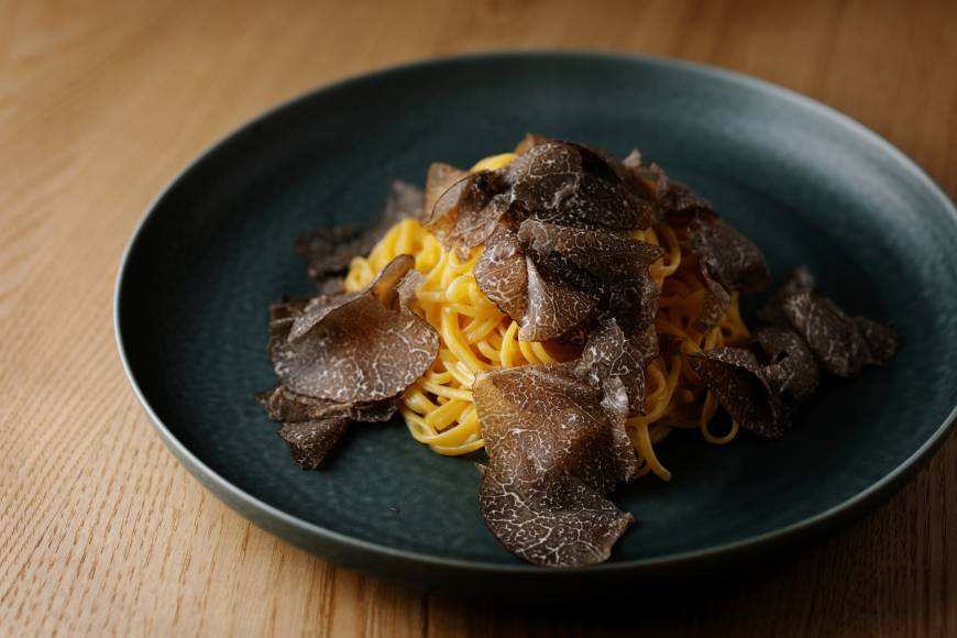 Out Pasta with allure: Tagliolini al tartufo at Out. | COURTESY OF OUT