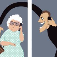 Picking pockets from afar: The elderly are often targeted by phone and email scams that try to trick them into thinking they are helping others. Keep your eyes and ears open, and hands inside your pockets