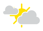 Warm; partly sunny, then mostly cloudy
