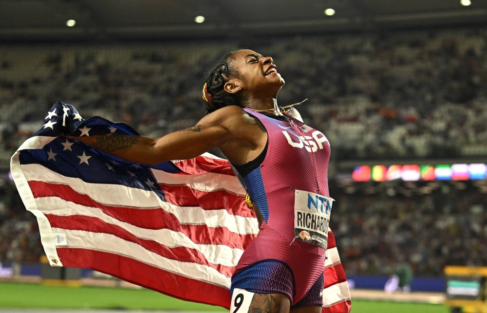 Sha'Carri Richardson wins 100, claims fastest woman in world title