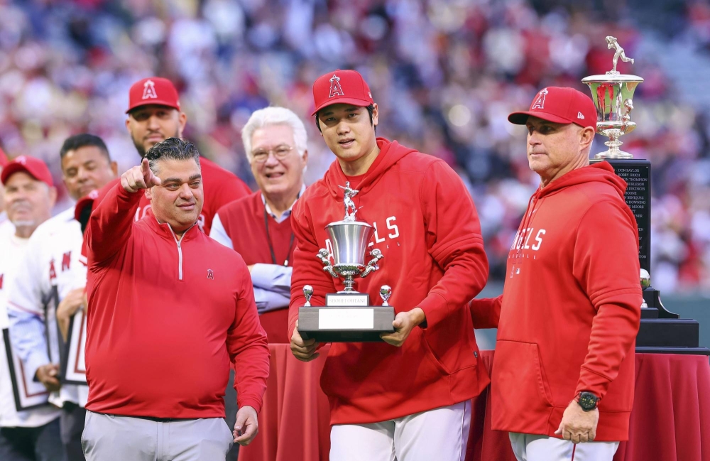 Shohei Ohtani named Angels' team MVP for third straight year - The Japan  Times