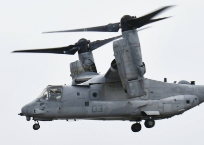 Man found dead after U.S. military Osprey crashes into sea