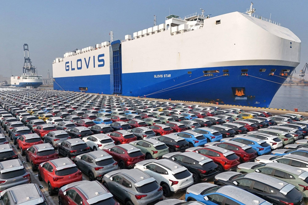中国は2023年にグローバル自動車輸出部門で日本の王座を占めたとデータによると