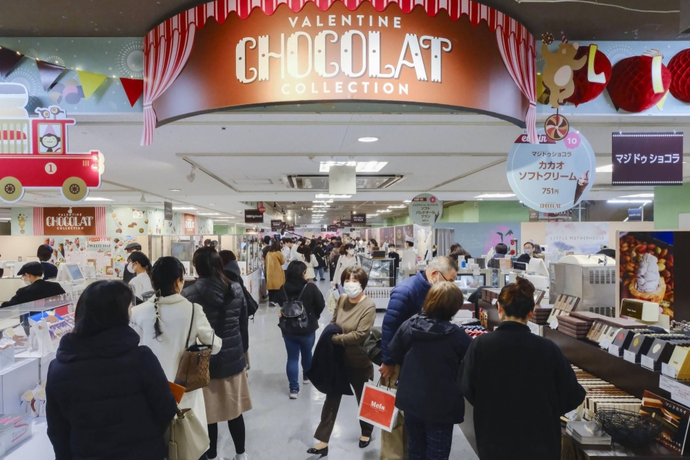 日本のバレンタインデーのチョコレート予算が34%高騰
