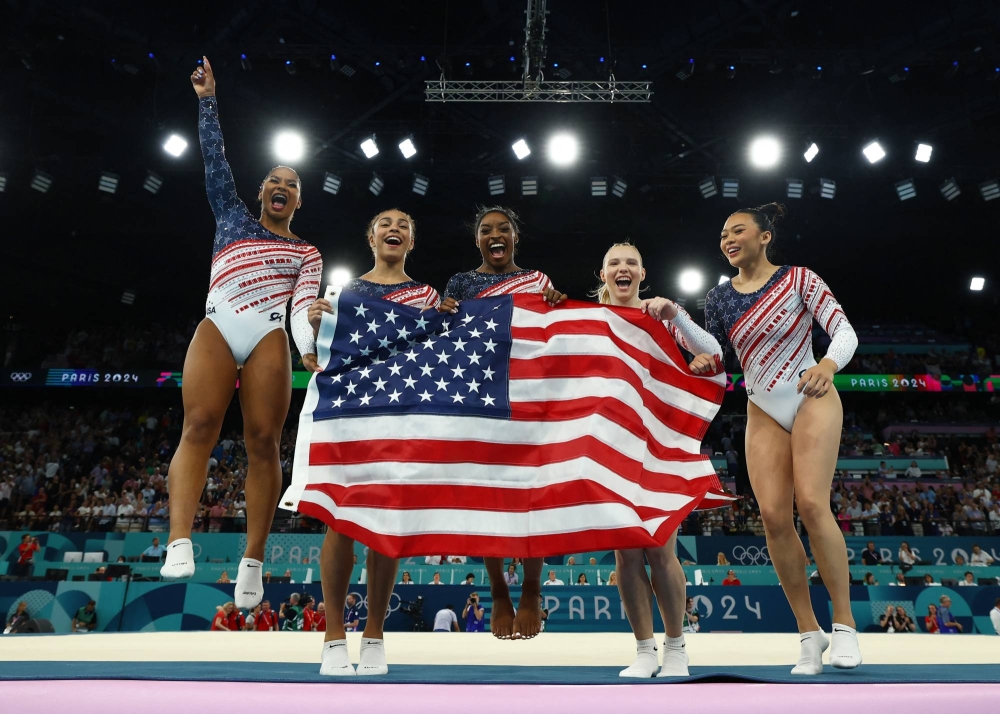 Simone Biles leads U.S. women to team gold at Paris Olympics The Japan Times