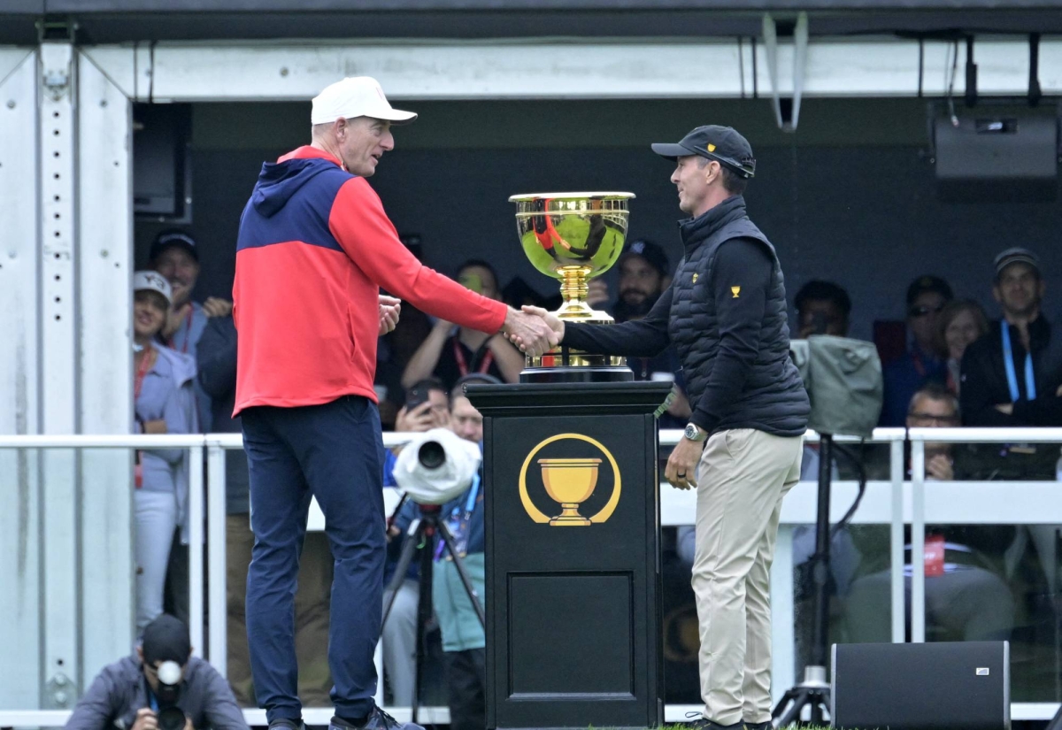 U.S. sweeps International team 50 on Day 1 of Presidents Cup The