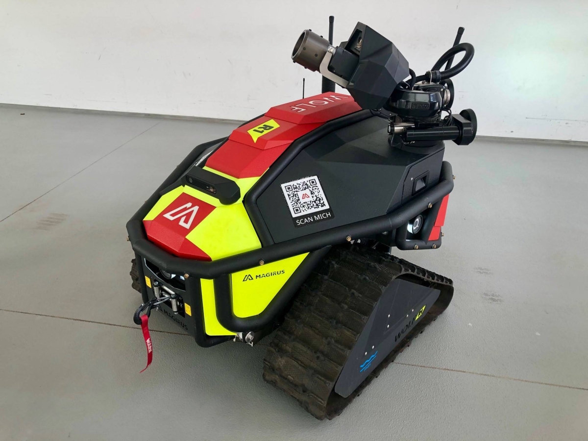 Emergency teams to get unmanned water-cannon robots.