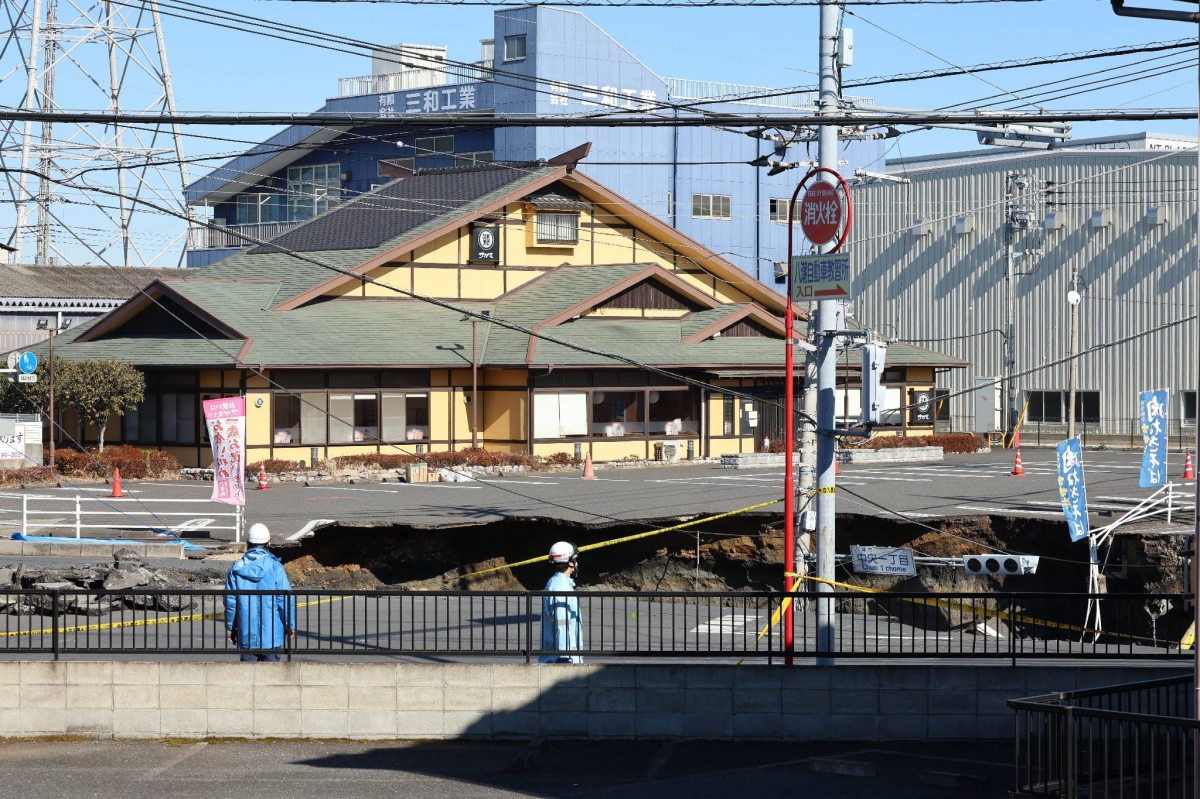 74-year-old truck driver stuck in Saitama sinkhole for 3 days.