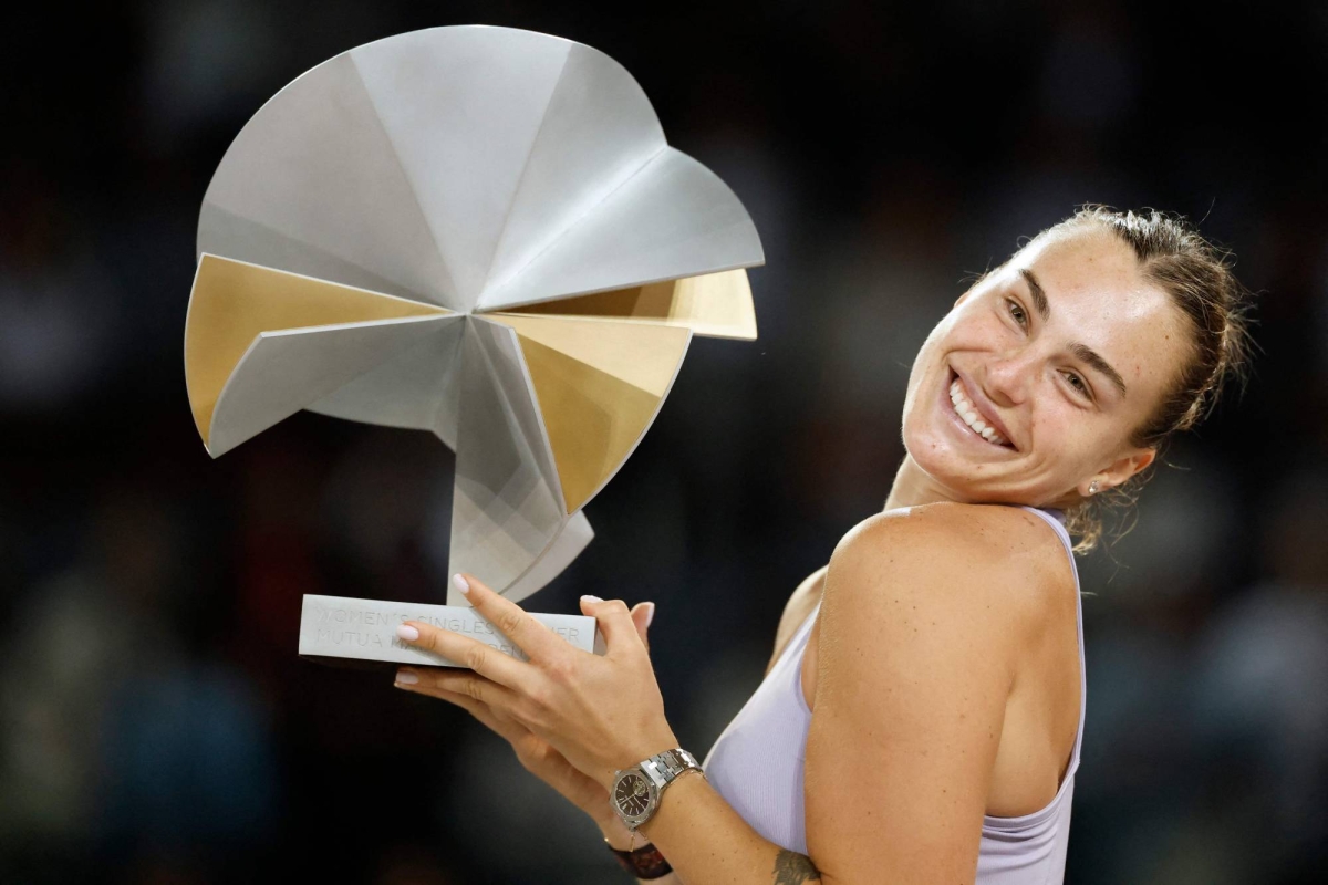 Like a dream says dominant Sabalenka after third Madrid title 