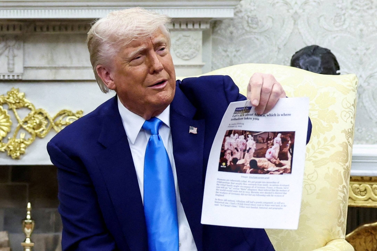 Trump's image of dead 'white farmers' did not come from footage of South Africa