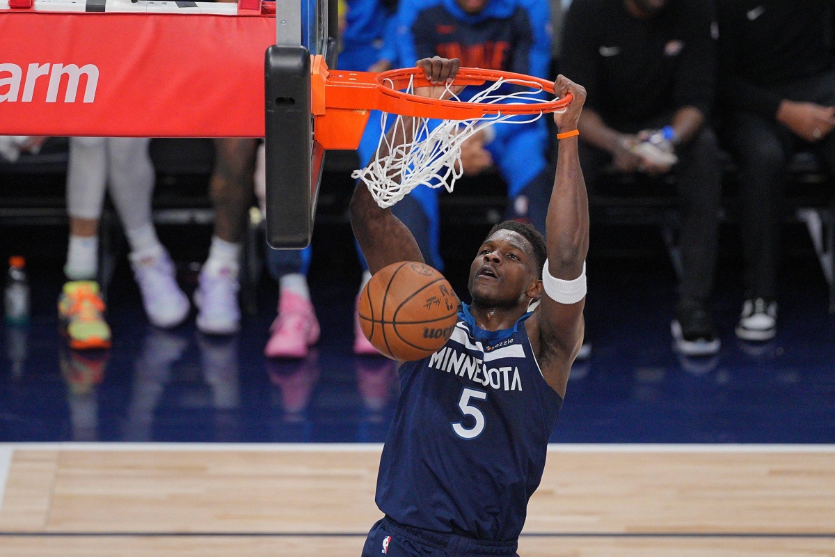 Timberwolves set team playoff record in rout of Thunder