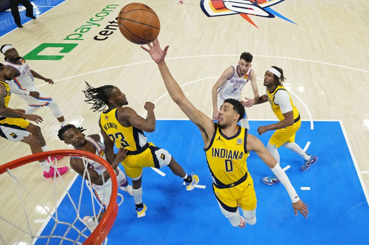  Haliburtons last-second shot lifts Pacers over Thunder in Game 1 