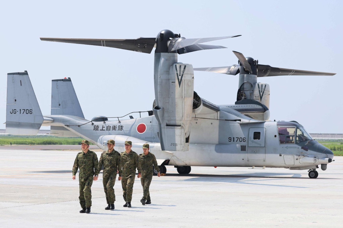 GSDF begins Osprey deployment to new camp in southwestern Japan