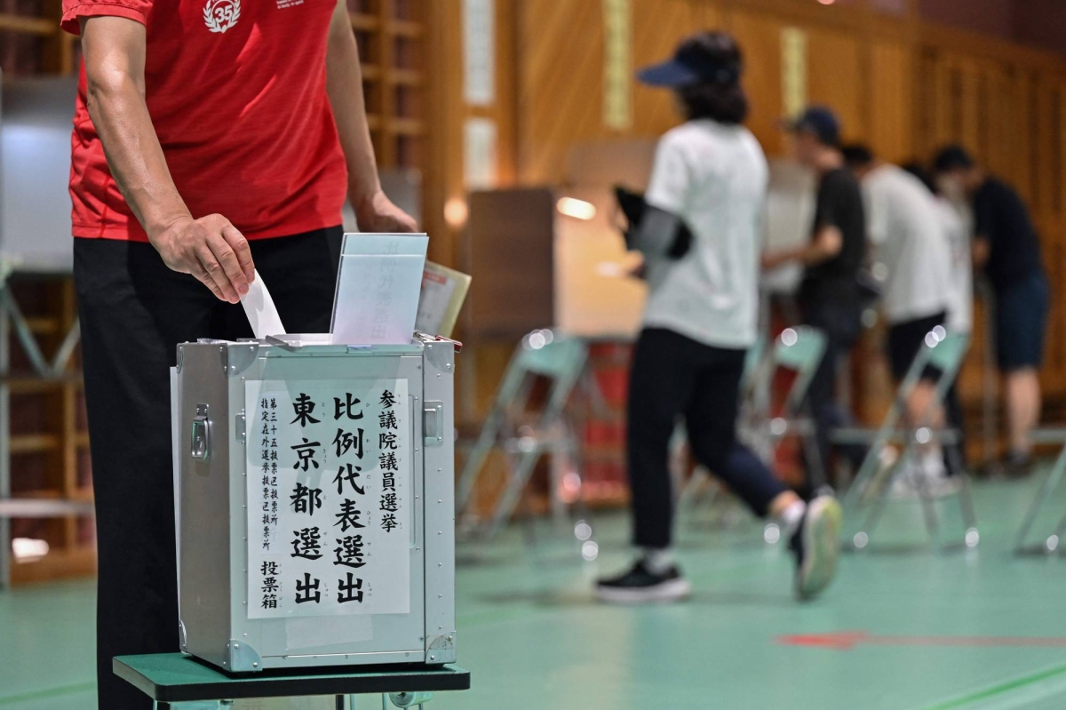 Japan ruling bloc projected to lose majority in Upper House election drubbing