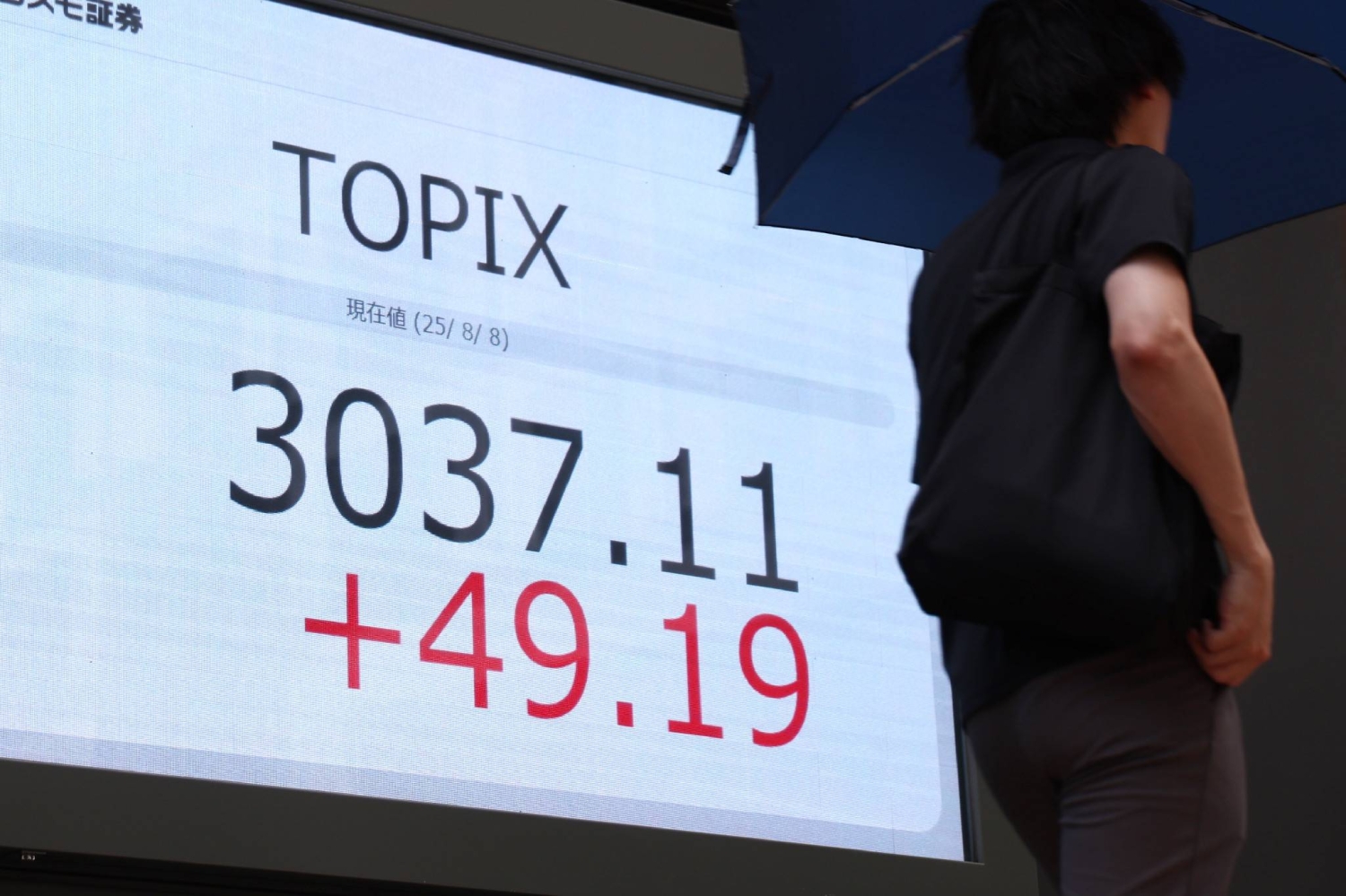 Japan index hits record high on earnings boost as other Asian markets ease