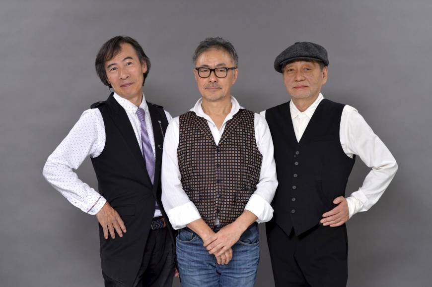 Members of Tin Pan  include Haruomi Hosono (far right)
