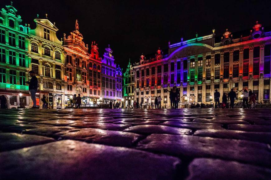 The Brussels Grand Place/Grote Markt in Brussels.