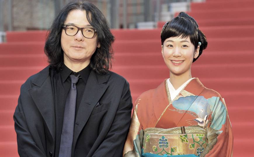 Director Shunji Iwai, whose works are being featured in a retrospective, and actress and 