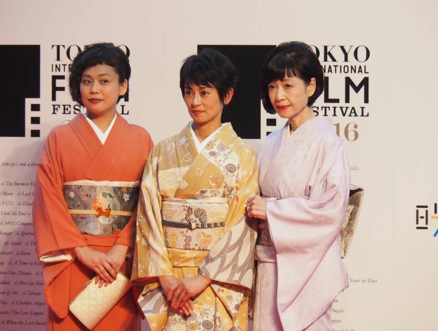 Director Madoka Kumagai and actresses Miho Tsumiki and Reiko Tajima, representing Skip City International D-Cinema Festival 2016