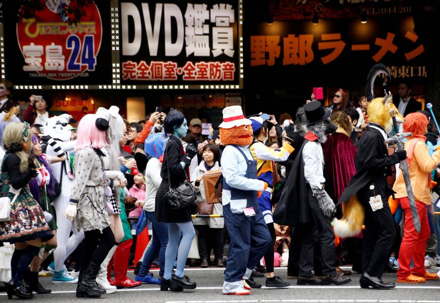 Got your freak on?  — from the  Kawasaki Halloween Parade, Oct. 30. 