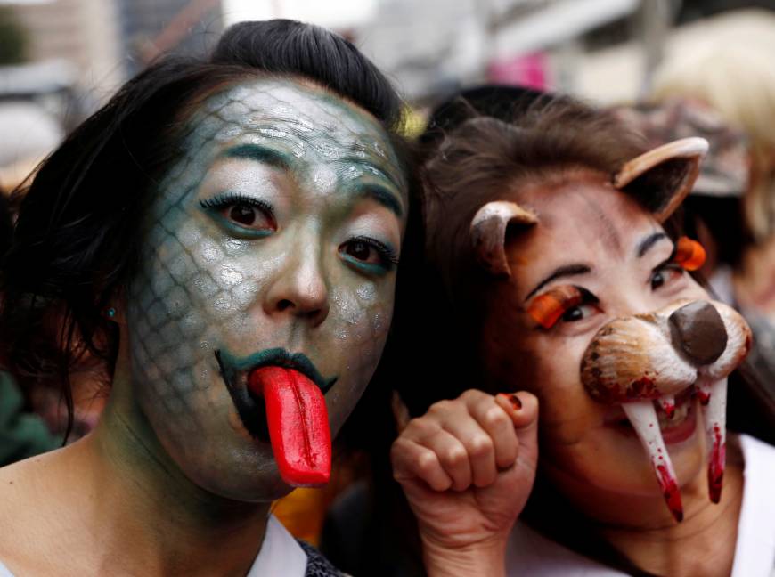 Beasties — from the  Kawasaki Halloween Parade, Oct. 30. 