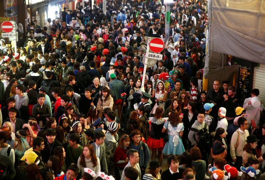 Party central  — from the  Halloween celebrations in Shibuya, Oct. 30. 