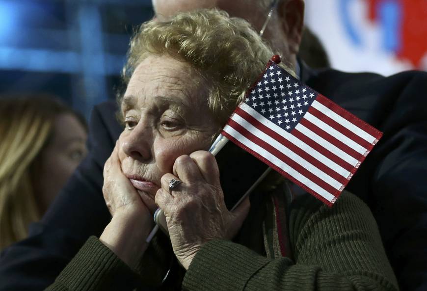 A Clinton supporter in New York