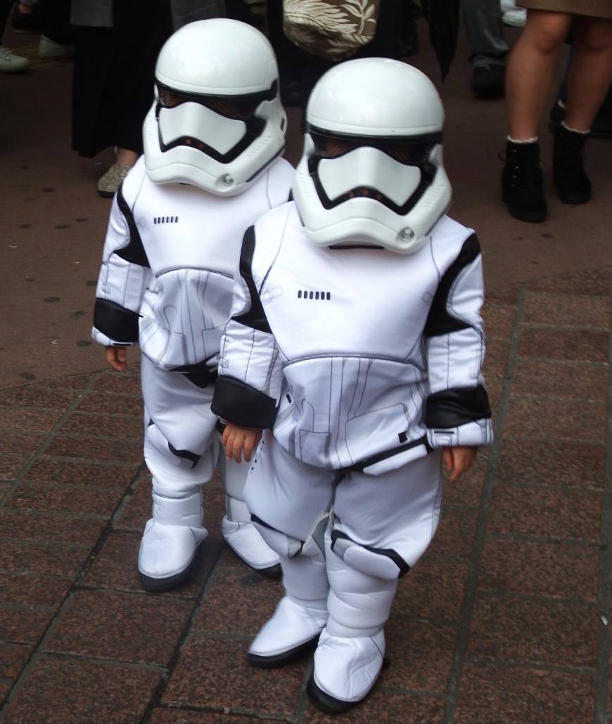 Storm Troopers in the making  — from the  Halloween celebrations in Shibuya, Oct. 30.  
