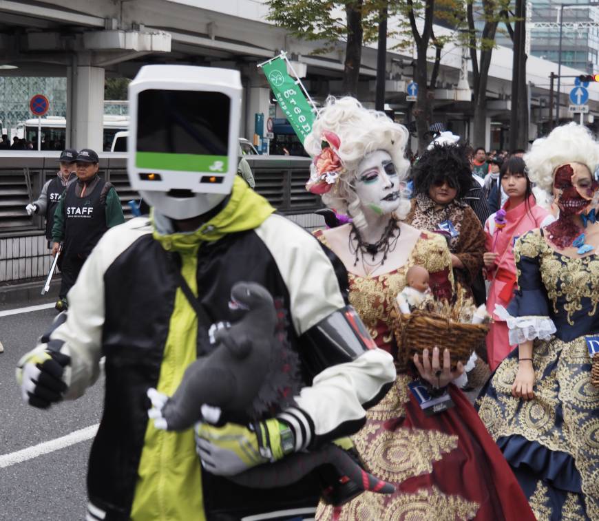 Takes all types — from the  Kawasaki Halloween Parade, Oct. 30. 