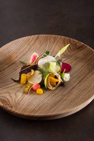 Walk this way: A garden sallad called 'A Walk through the Garden,' which is served at Hertog Jan.