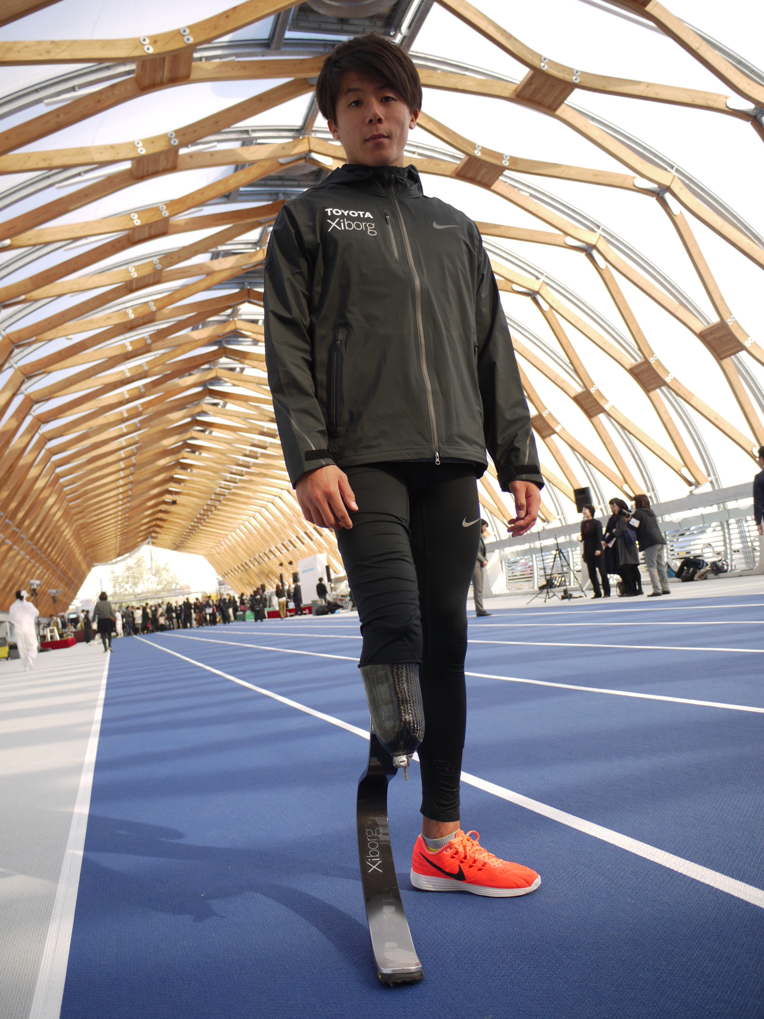 Amputee sprinter Keita Sato says that if Paralympic athletes overtake Olympians it would change people's perception of not only sports for people with disabilities but also disability itself. | TOMOKO OTAKE
