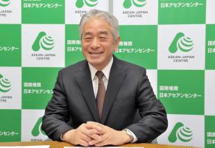 ASEAN-Japan Centre Secretary-General Masataka Fujita at his offices in Tokyo in December