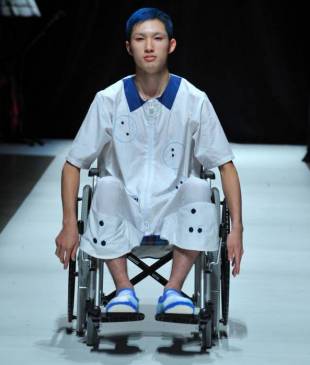 A Ha-Ha 2015 runway show included models in wheelchairs