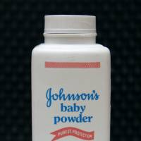 A bottle of Johnson\'s baby powder is displayed in 2011. | AP
