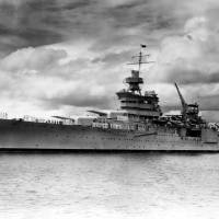 The World War II cruiser USS Indianapolis, which was sunk by Japanese torpedoes on July 30, 1945, is seen at Pearl Harbor, Hawaii, in 1937. | REUTERS
