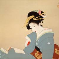 Uemura Shoen, \"Tedious Hours,\" Showa Period, 1941, Yamatane Museum of Art | KYODO