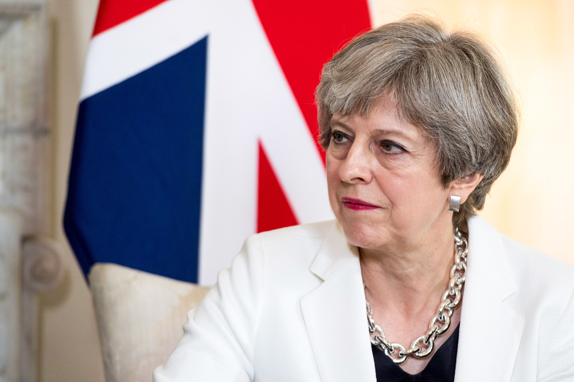 British Prime Minister Theresa May is leading a business delegation to Japan on Wednesday. Her primary interest will be to expand exports and remove trade barriers. | BLOOMBERG