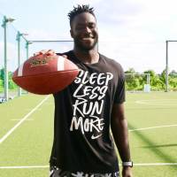 Devin Gardner poses for a photo at Nojima Football Park in Sagamihara, Kanagawa Prefecture earlier this month. | KAZ NAGATSUKA