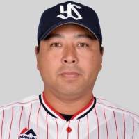Swallows manager Mitsuru Manaka | KYODO